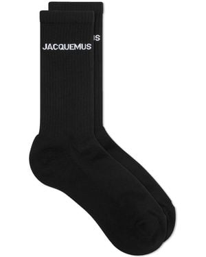 Jacquemus Logo Socks - Black