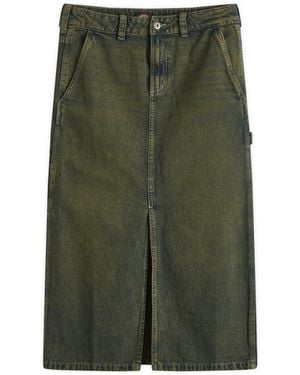 Dickies Midi Denim Carpenter Skirt - Green