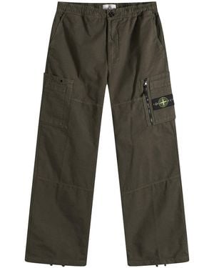 Stone Island Organic Cotton Ripstop Cargo Trousers - Grey