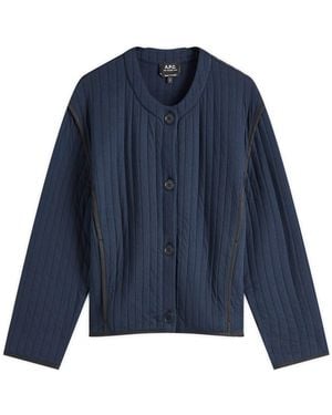 A.P.C. Garance Padded Jacket - Blue