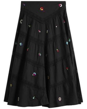 RIXO London Sigrid Skirt - Black
