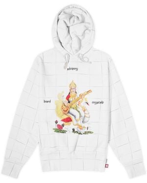 Advisory Board Crystals Saraswati Ceramic Hoodie - White