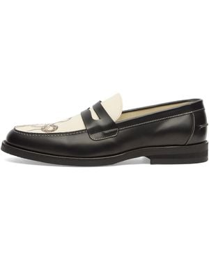 Duke & Dexter Wilde Snake Penny Loafer - Black