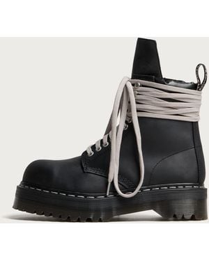 Rick Owens X Dr. Martens Quad Sole Steel Toe Boot - Black