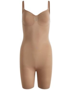 Skims Seamless Sculpt Bodysuit Mid-Thigh - Brown