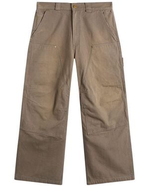 Willy Chavarria Stockton Double Knee Pant - Brown