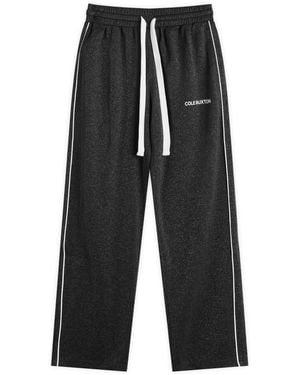 Cole Buxton Glitter Piped Track Pant - Black
