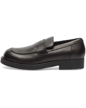 Maison Margiela Mm6 Leather Loafer - Black