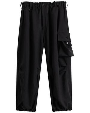 Y-3 Sport Uniform Wide Cargo Pants - Black