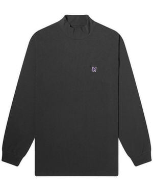 Needles Long Sleeve Mock Neck T-Shirt - Gray