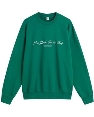 Sporty & Rich Ny Tennis Club Crew Sweatshirt - Green