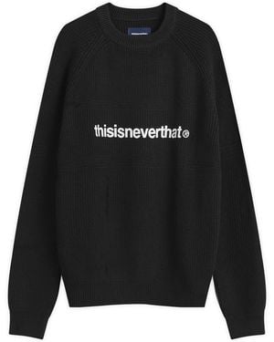 thisisneverthat T-Logo Knit Jumper - Black