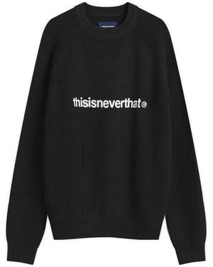 thisisneverthat T-Logo Knit Sweater - Black