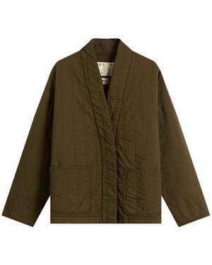 Girls Of Dust Edo Quilted Jacket - Green