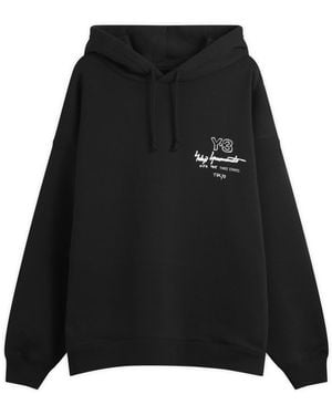 Y-3 Logo Hoodie - Black