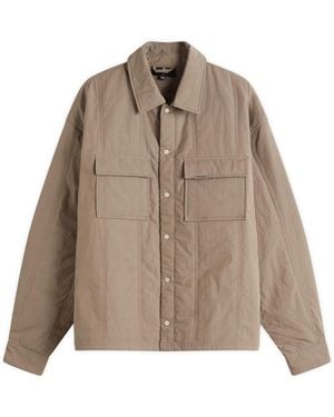 Represent Quilted Overshirt - Brown