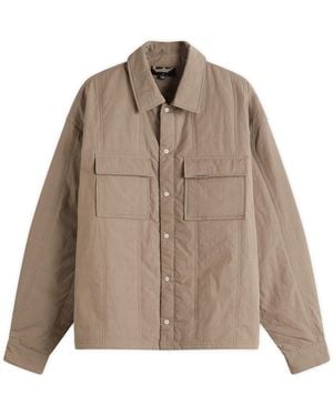 Represent Quilted Overshirt - Brown