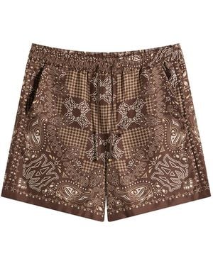 Amiri Ma Check Short - Brown