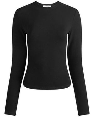 ADANOLA Long Sleeve Top - Black