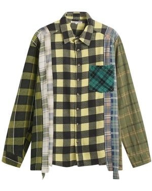 Needles 7 Cuts Flannel Shirt - Green