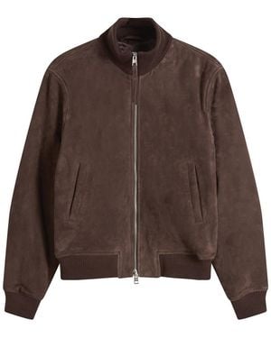 Closed Suede Bomber Jacket - Brown