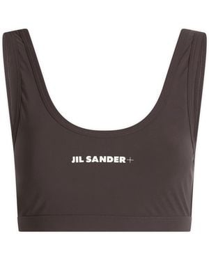 Jil Sander Logo Activewear Bra - Grey