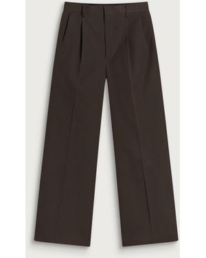 AURALEE Gabardine Two-Tuck Slacks - Grey