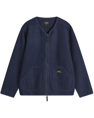 Stan Ray Wool Fleece Cardigan - Blue