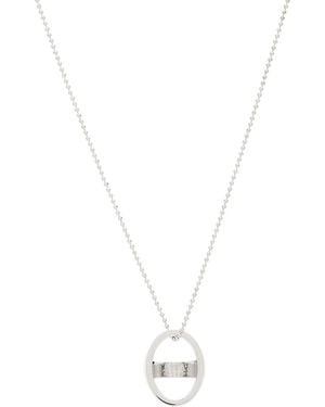 MM6 by Maison Margiela Open Signet Necklace - Metallic