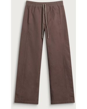 Rick Owens Wide Pusher Trousers - Brown