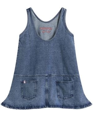 Charles Jeffrey Denim Vest Dress - Blue