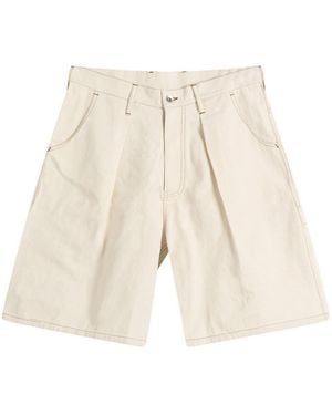STORY mfg. Hand Embroidered Lush Carpenter Shorts - Natural