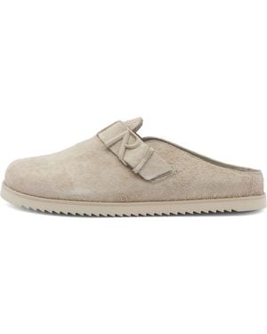 Represent Initial Suede Mule - Grey