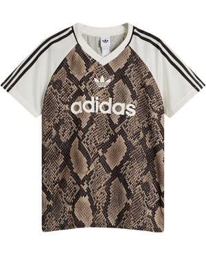 adidas Satin Jersey T-Shirt - Multicolor