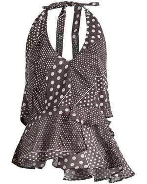 Damson Madder Leandra Halter Cami - Brown