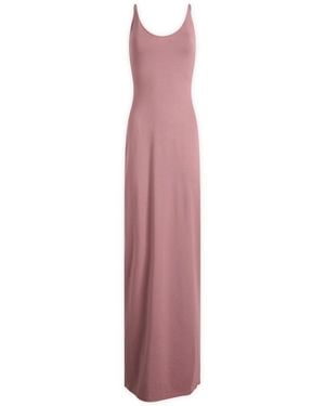 Skims Smooth Lounge Skimpy Scoop Neck Dress - Purple