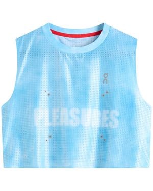 On Shoes X Pleasures X The Loop Tank - Blue