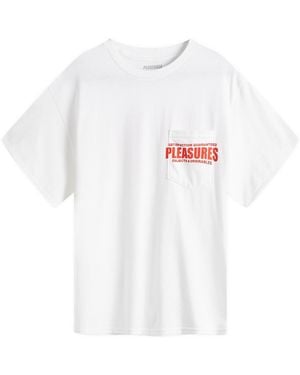 Pleasures Staff Pocket T-Shirt - White