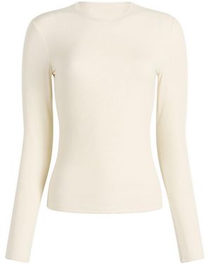 Tala 365 Long Sleeve Long Line T-Shirt - Natural