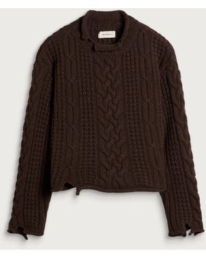 mfpen Shatter Cable Knit - Brown