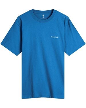 Montbell Summer Clouds T-Shirt - Blue