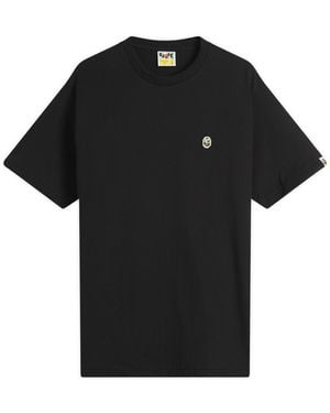 A Bathing Ape Abc Camo One Point Tee - Black