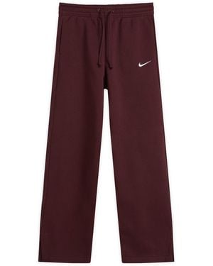 Nike Phoenix Fleece Wide Sweat Pant - Red