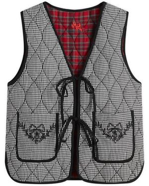 Damson Madder Arte Reversible Gilet - Black