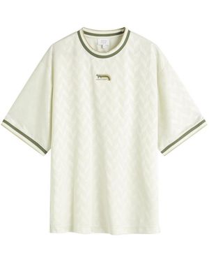 Maison Kitsuné Jacquard Flash Fox Oversize T-Shirt - White