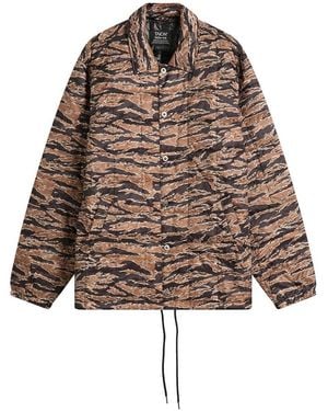 Taion Down Coach Jacket - Brown