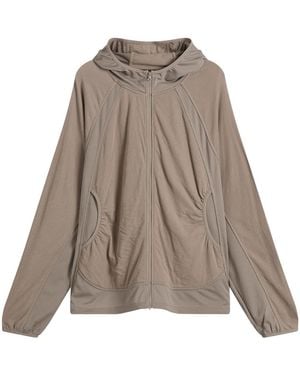 Hiking Patrol Orbit Jersey Hooded Jacket - Brown