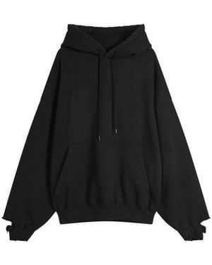Cole Buxton Distressed Pocket Hoodie - Black