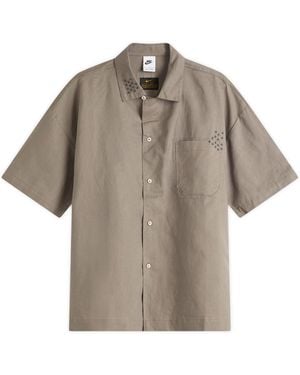 Nike Life Sashiko Short Sleeve Shirt - Brown