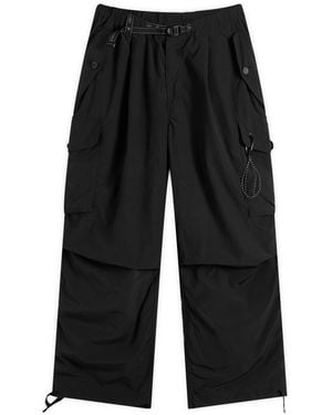 and wander Oversized Cargo Trousers - Black
